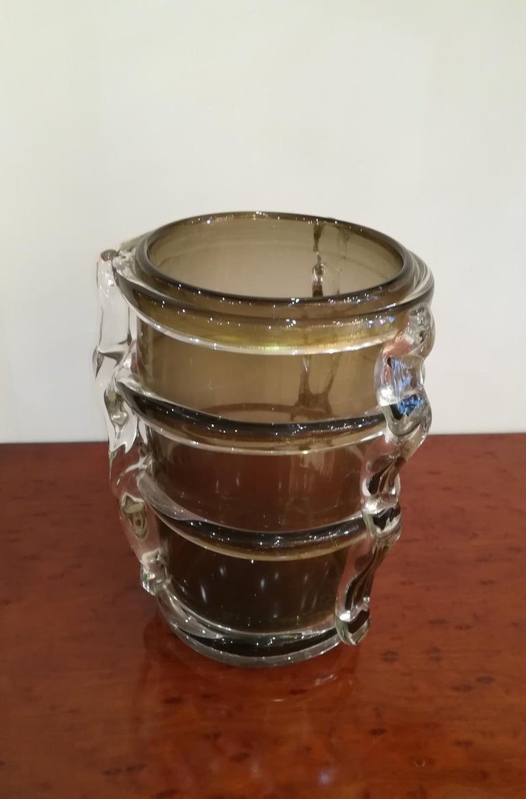 Blown Murano Glass Vase For Sale 1