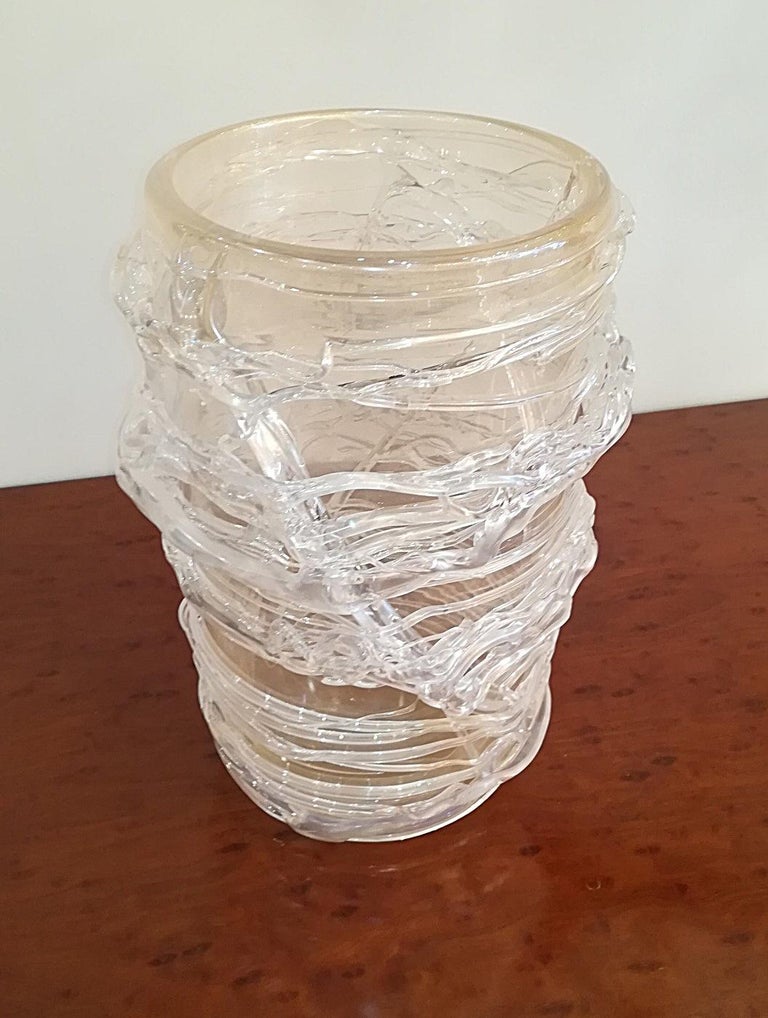 Blown Murano Glass Vase For Sale 1