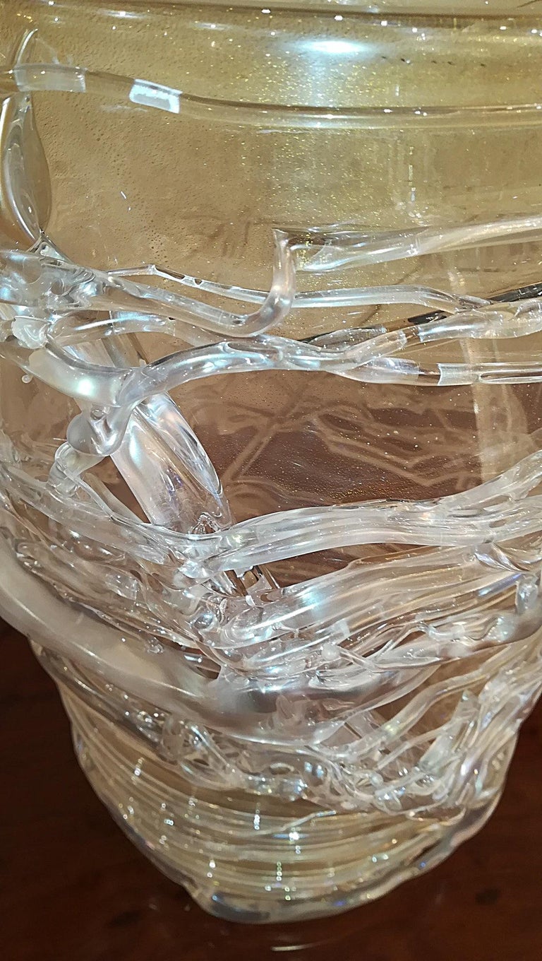 Blown Murano Glass Vase For Sale 2