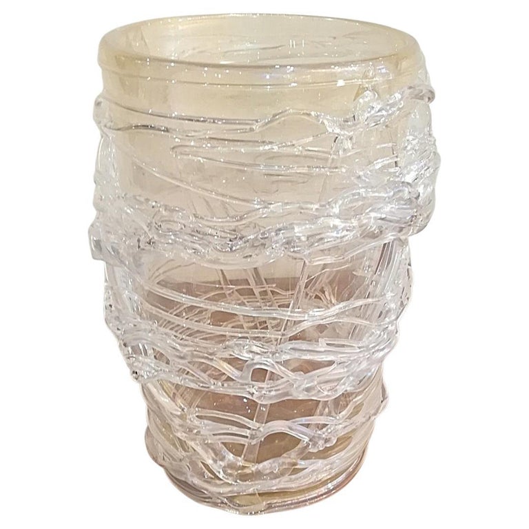 Blown Murano Glass Vase For Sale