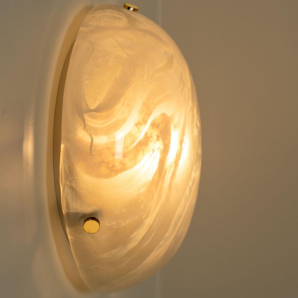 German Blown Murano Glass Wall Light or Flush Mount, 1965  For Sale