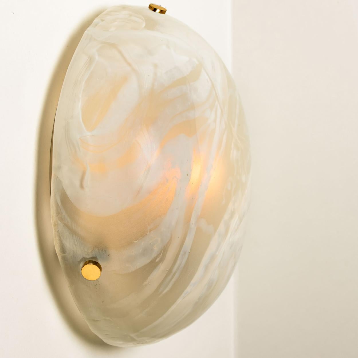 Blown Murano Glass Wall Light or Flush Mount, 1965  For Sale 1