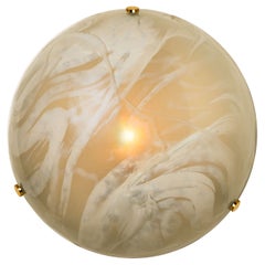Applique ou éclairage mural en verre de Murano soufflé, 1965