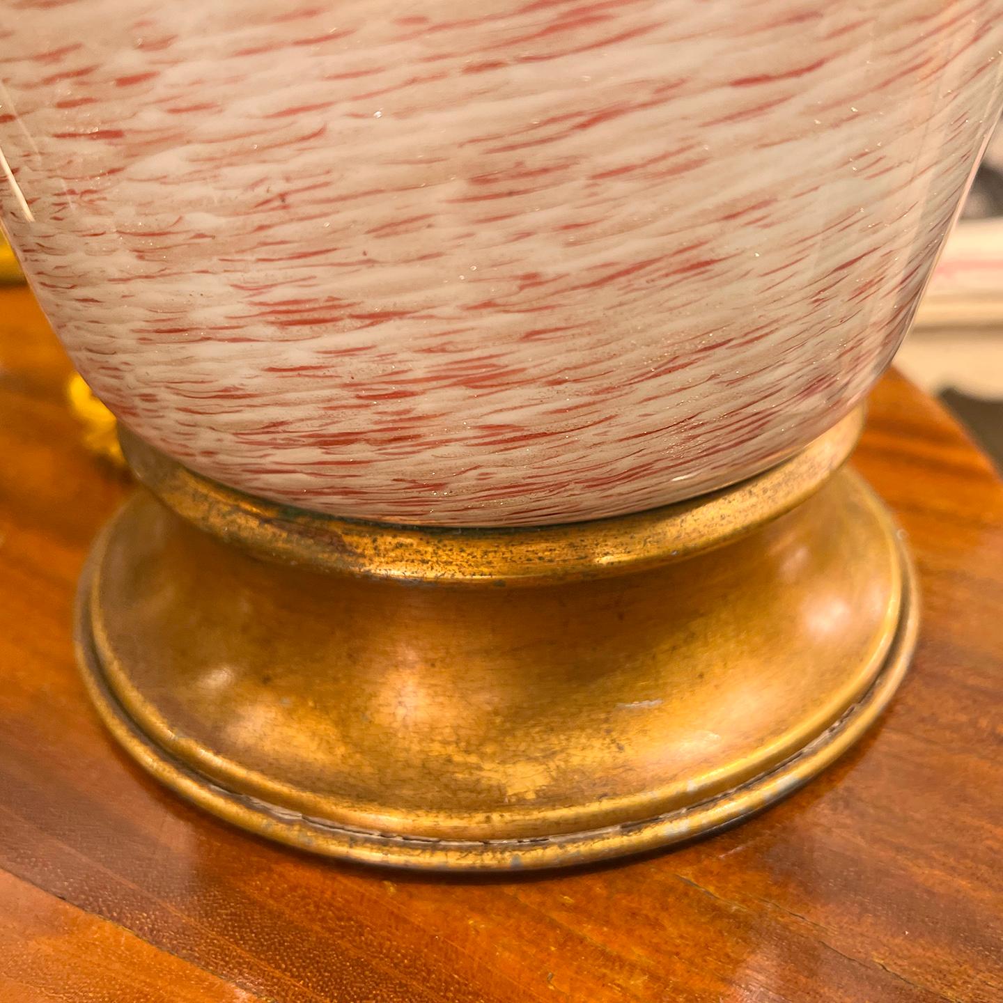 Début du 20ème siècle Lampe de table en verre de Murano soufflé en vente