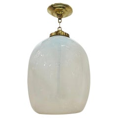 Blown Opaline Glass Light Fixture