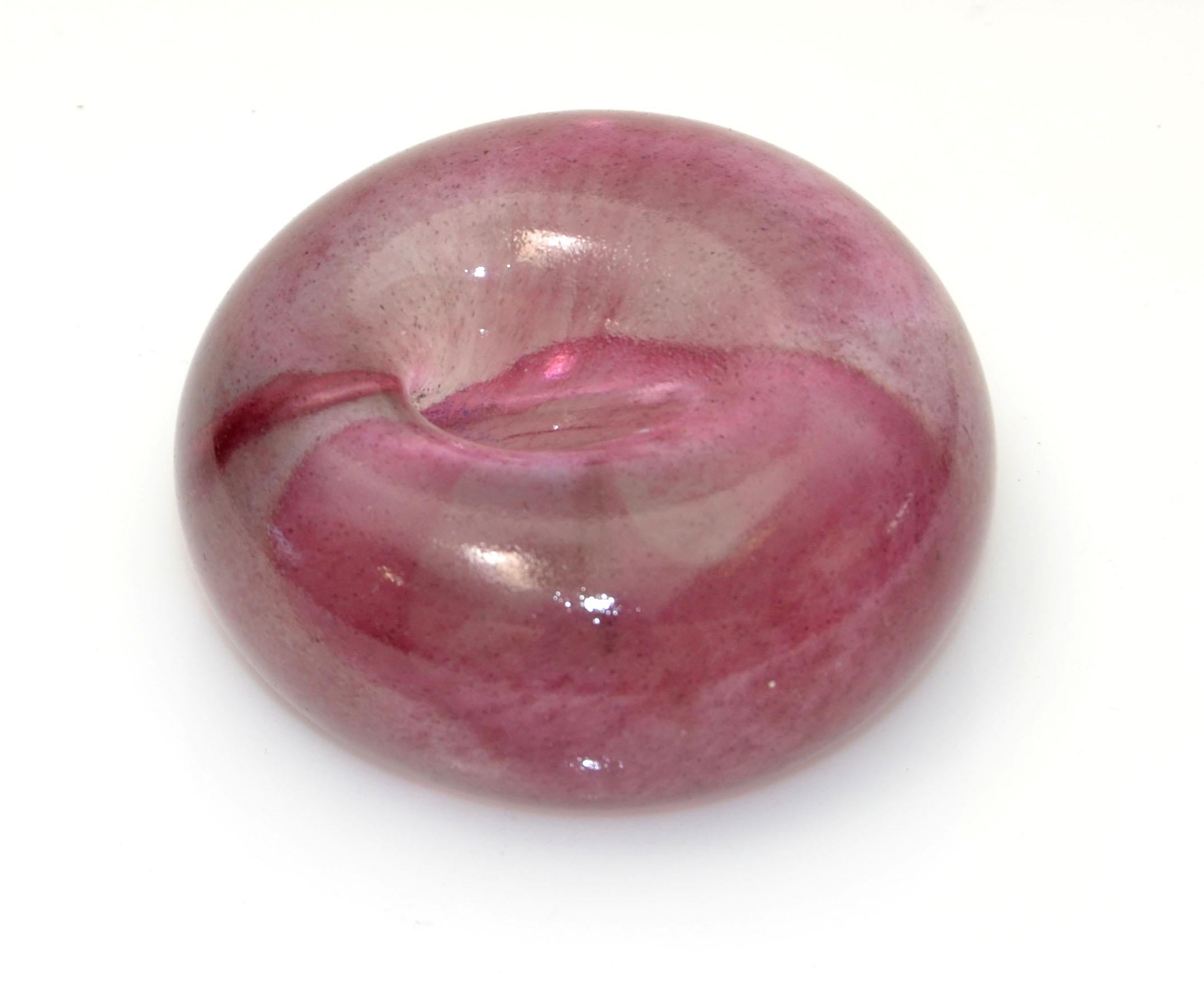 Blown Ultraviolet Murano Art Glass Paperweight Mid-Century Modern Italy For Sale 2
