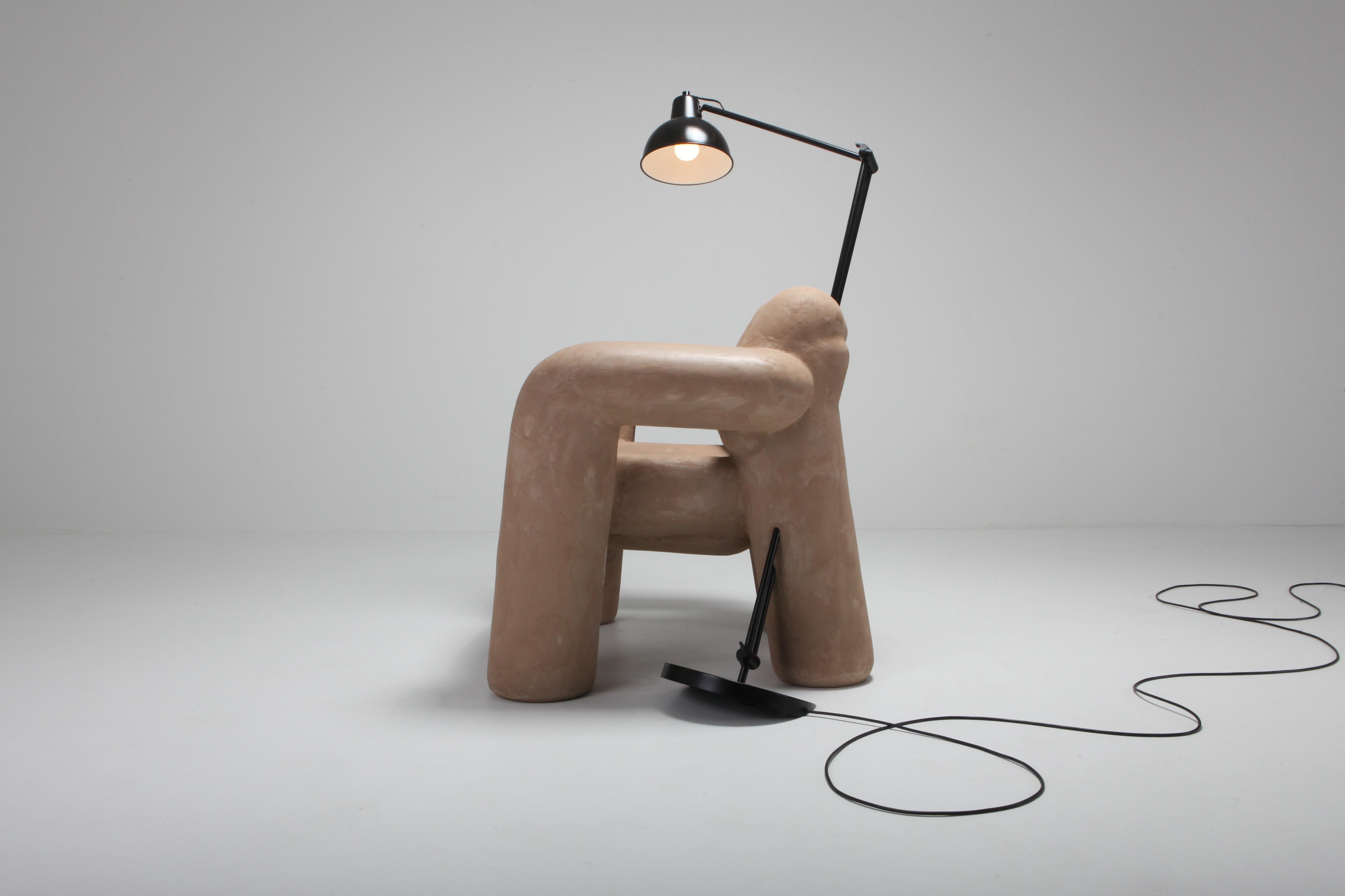 European 'Blown-Up with Lamp' by Schimmel & Schweikle in Vegan Leather Coating