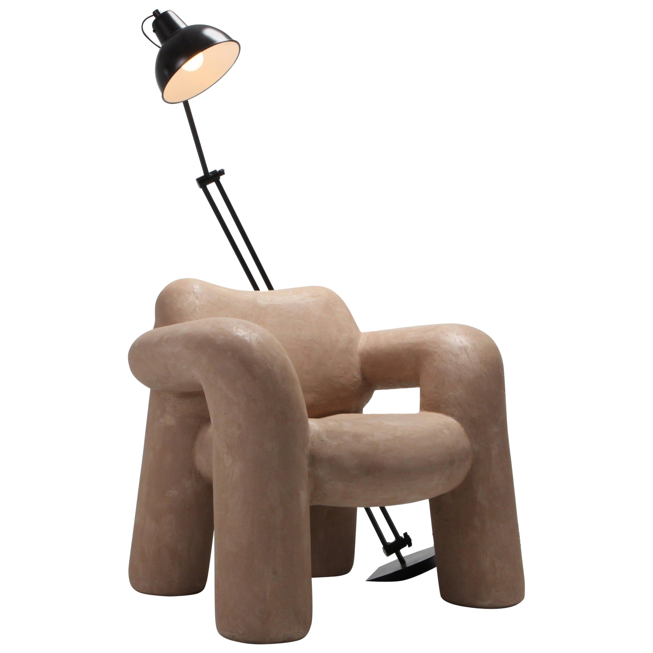 'Blown-Up with Lamp' by Schimmel & Schweikle in Vegan Leather Coating