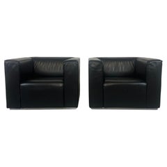 Sillón de cuero Blox de Markus Jehs y Jurgen Laub para Cassina 2002, set de 2
