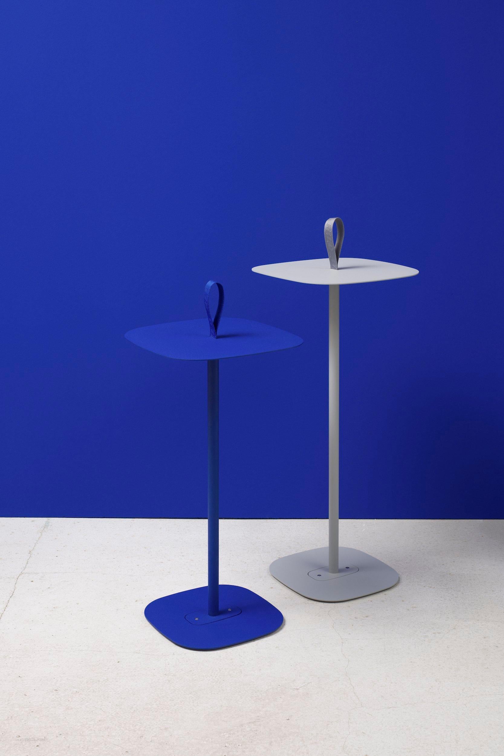 BLT Table Ultra Blue Small Side Table by +kouple For Sale 8