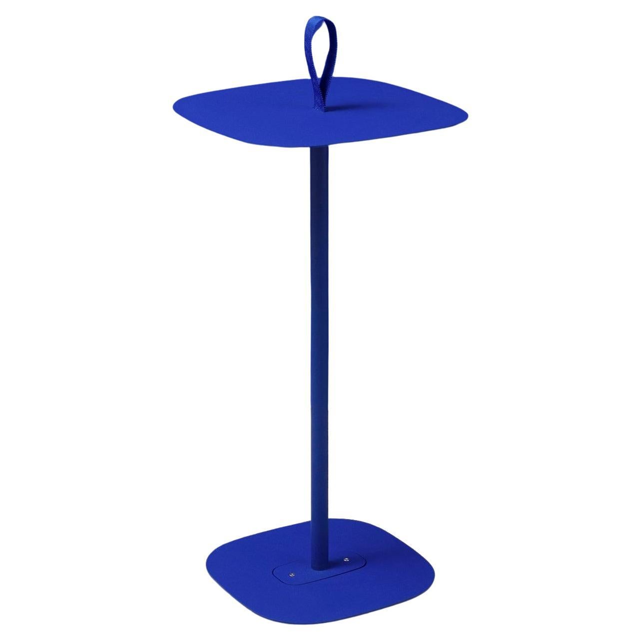 BLT Table Ultra Blue Small Side Table by +kouple For Sale