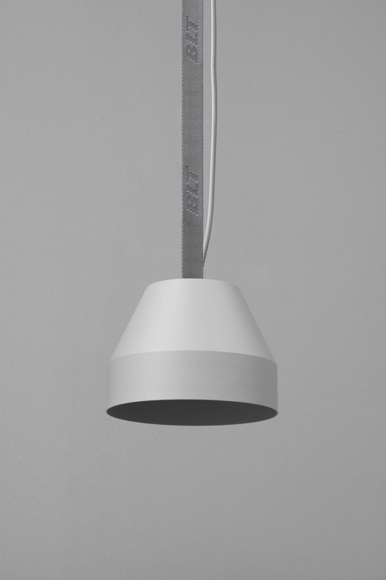 Steel BLT_CAP Big Grey Pendant Lamp by +kouple For Sale