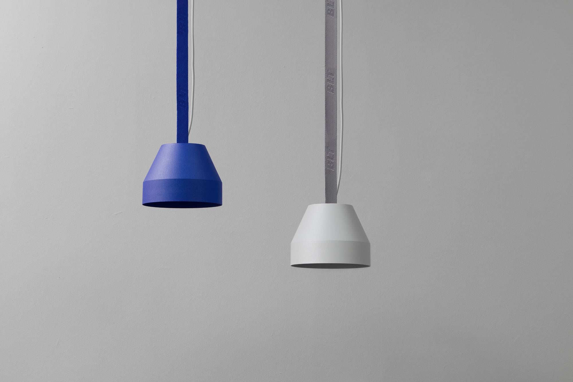 BLT_CAP Small Ultra Blue Pendant Lamp by +kouple For Sale 6