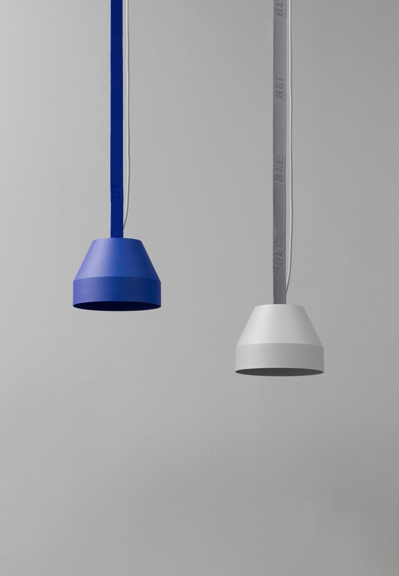BLT_CAP Small Ultra Blue Pendant Lamp by +kouple For Sale 7