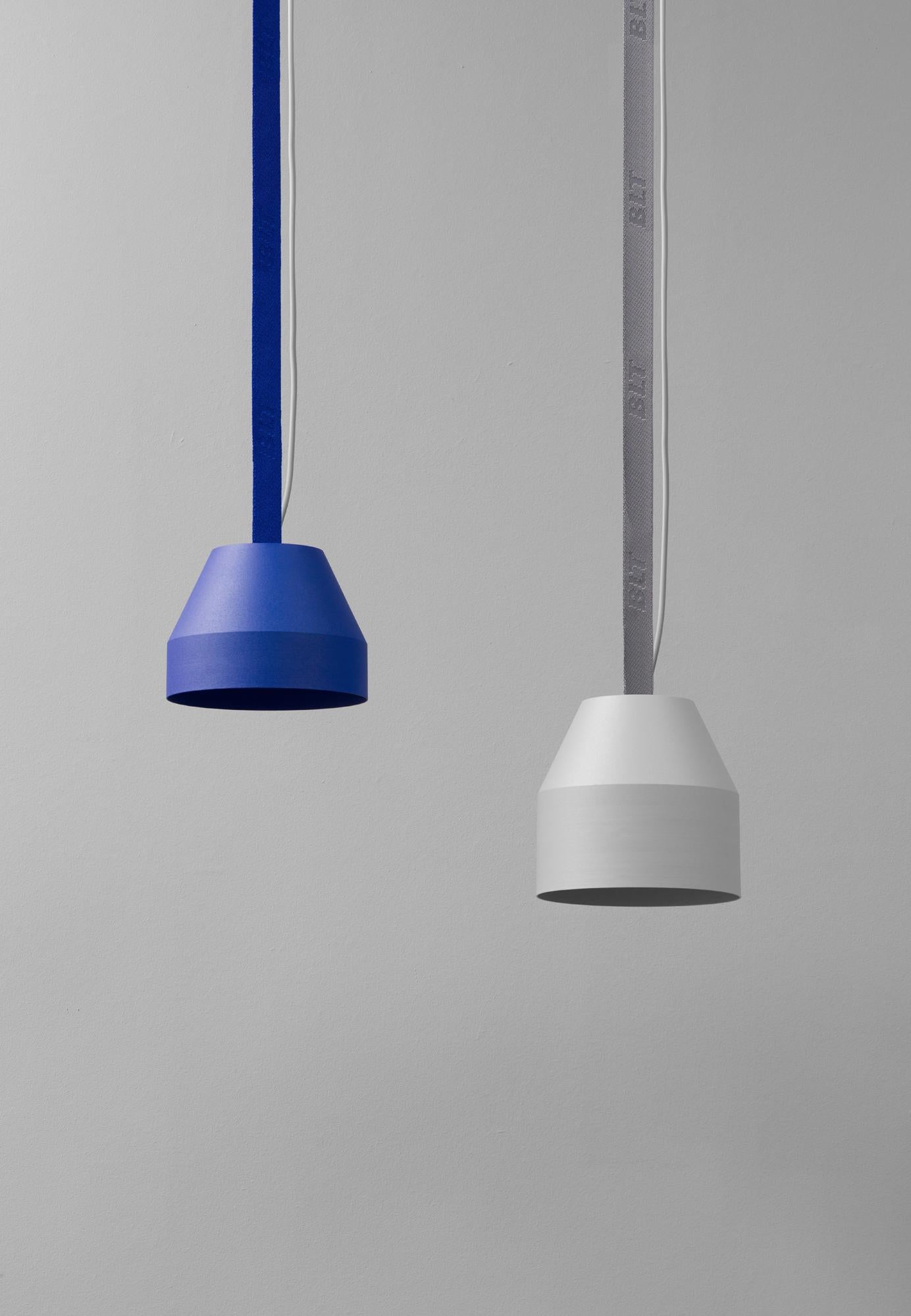 BLT_CAP Small Ultra Blue Pendant Lamp by +kouple For Sale 8
