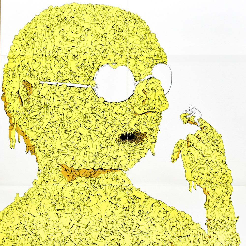 Demos Poster (Zeitgenössisch), Print, von Blu