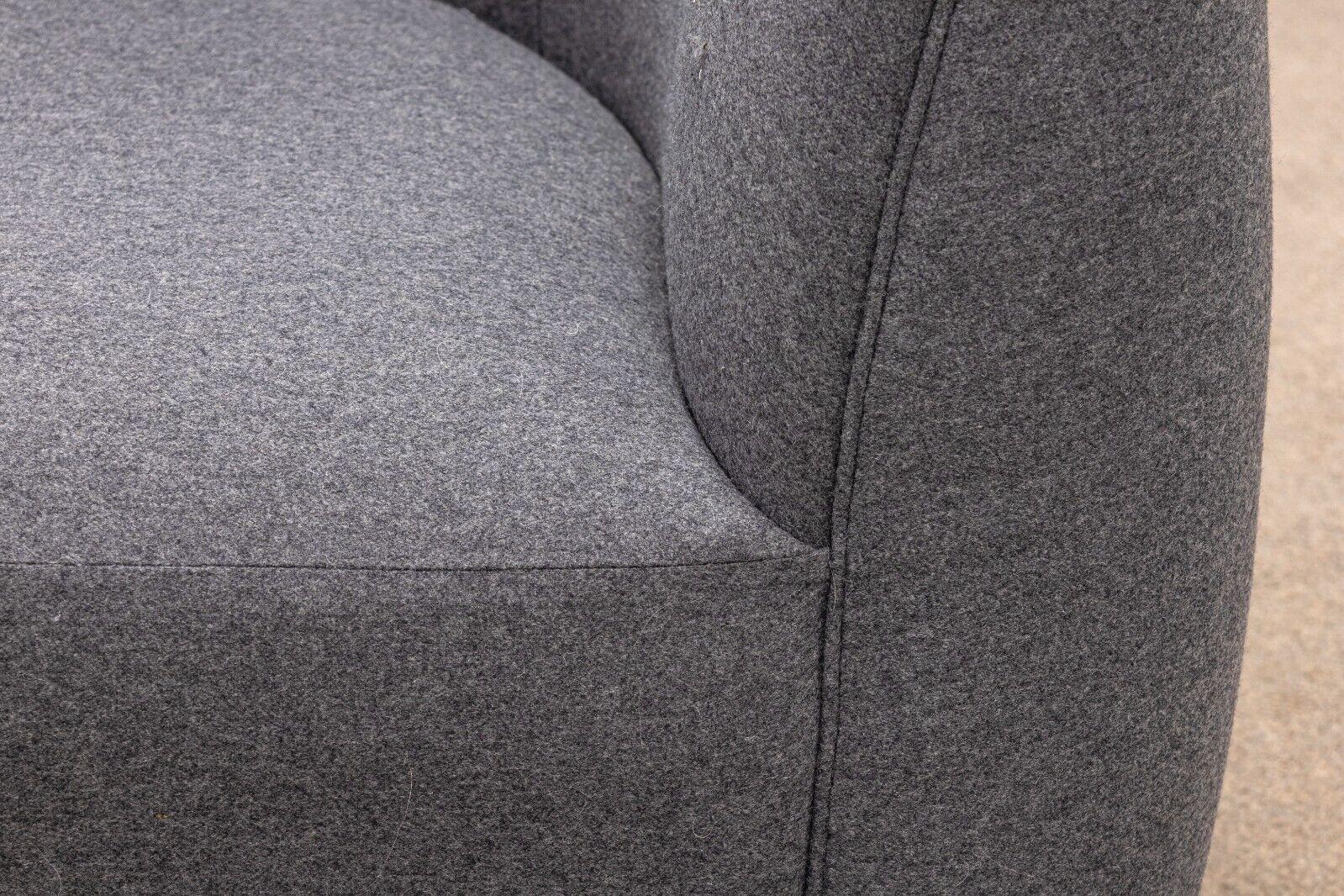 Blu Dot Council Contemporary Modern Swivel Lounge Chair in Gabro Grey 5