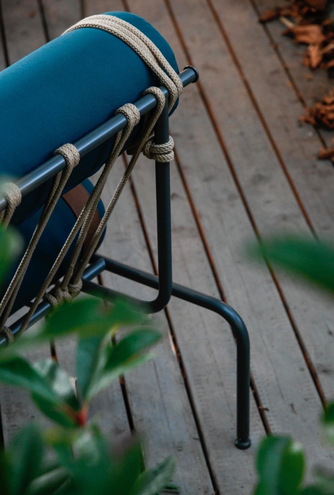 Blu Lago Schlichter Kylíndo-Sessel für draußen von Dalmoto im Angebot 3