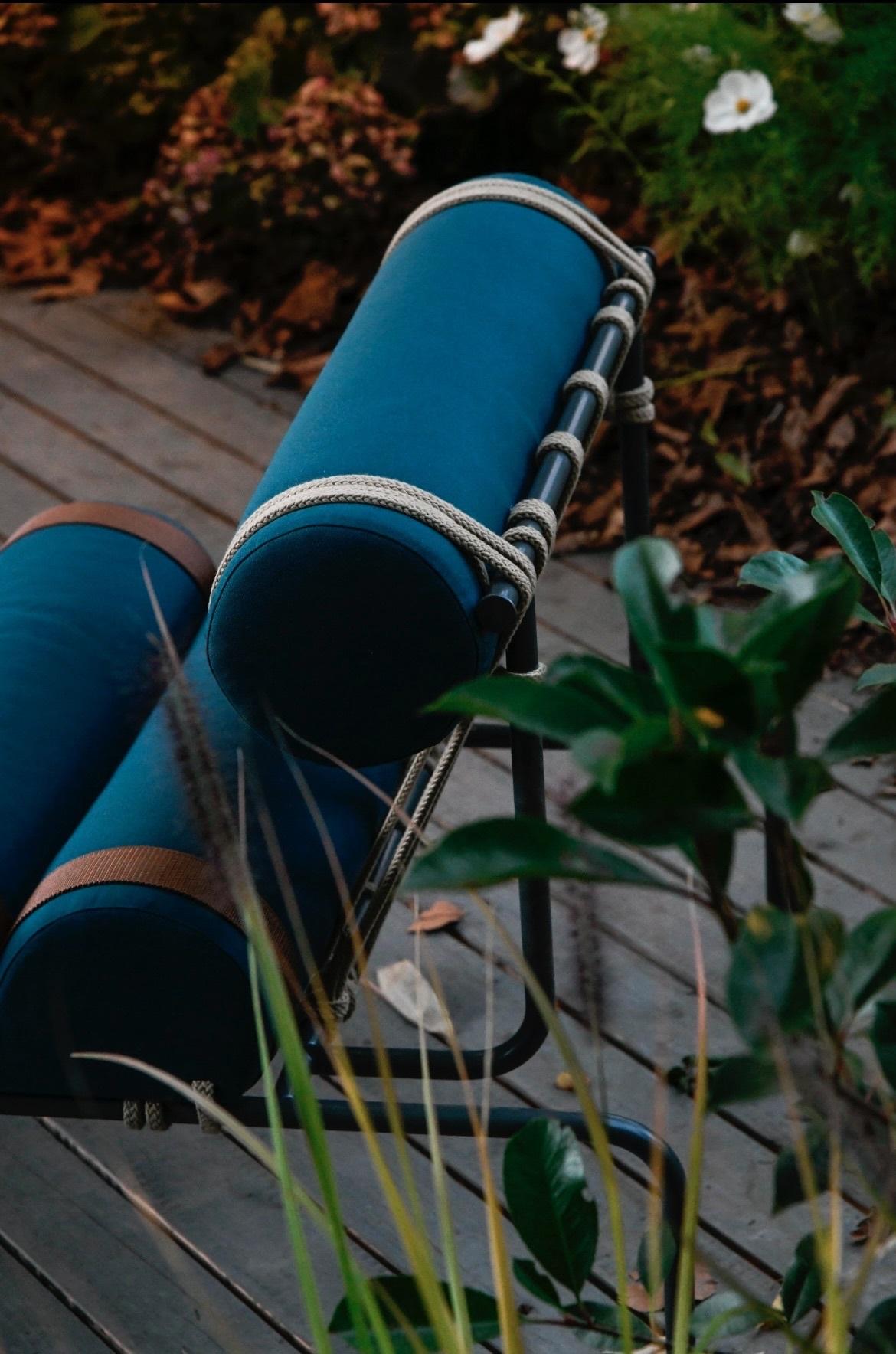 Blu Lago Schlichter Kylíndo-Sessel für draußen von Dalmoto im Angebot 4