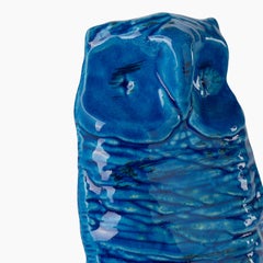 Blu Owl Figurine by Aldo Londi