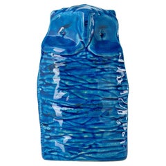 Blu Owl Figurine by Aldo Londi