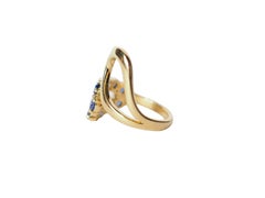 Blu Sapphire 18 Karat Gold Ring
