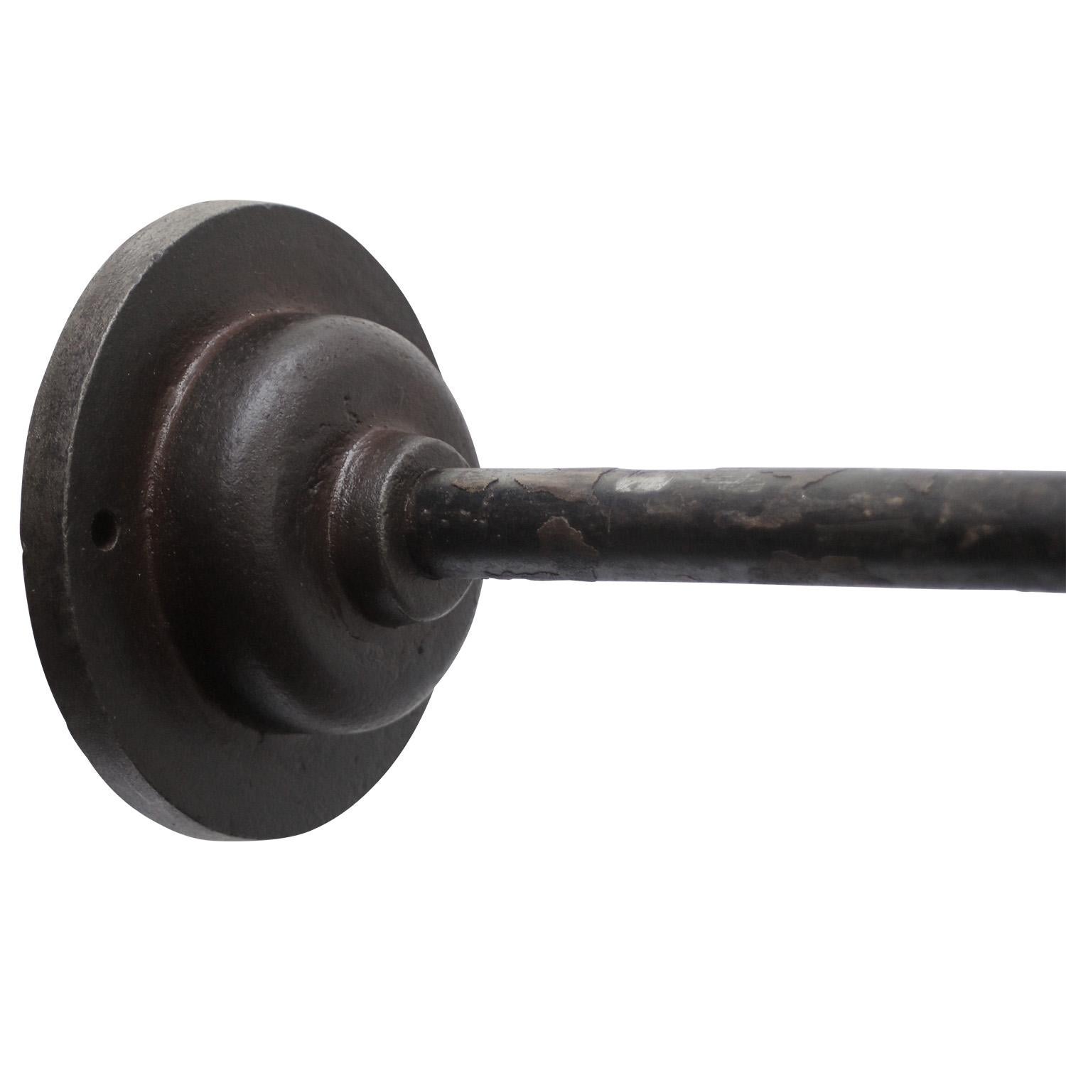 20th Century Blue 2-Arm Metal Vintage Industrial Brass Machinist Work Wall Light For Sale