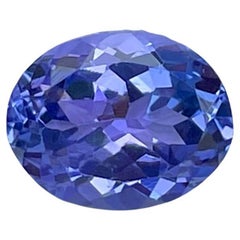 Blue AA+ Grade Tanzanite 2.10 carats Fancy Oval Cut Natural Tanzanian Gemstone