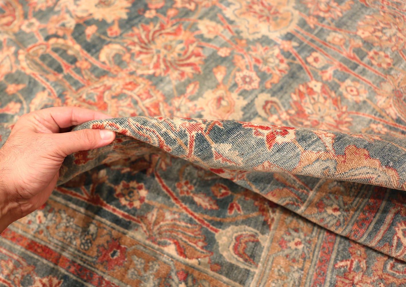 Antiker persischer Kerman-Teppich. Größe: 9 ft 11 in x 11 ft 8 in im Angebot 7