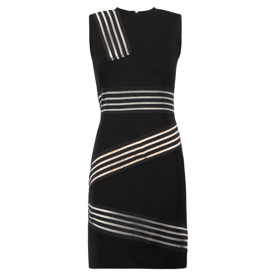 Black Bandage Mini Dress Size L For Sale at 1stDibs
