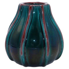 Blue Accolay Vase with Stripes, c. 1950