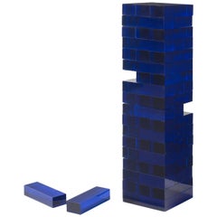 Blue Acrylic Tumble Tower Game