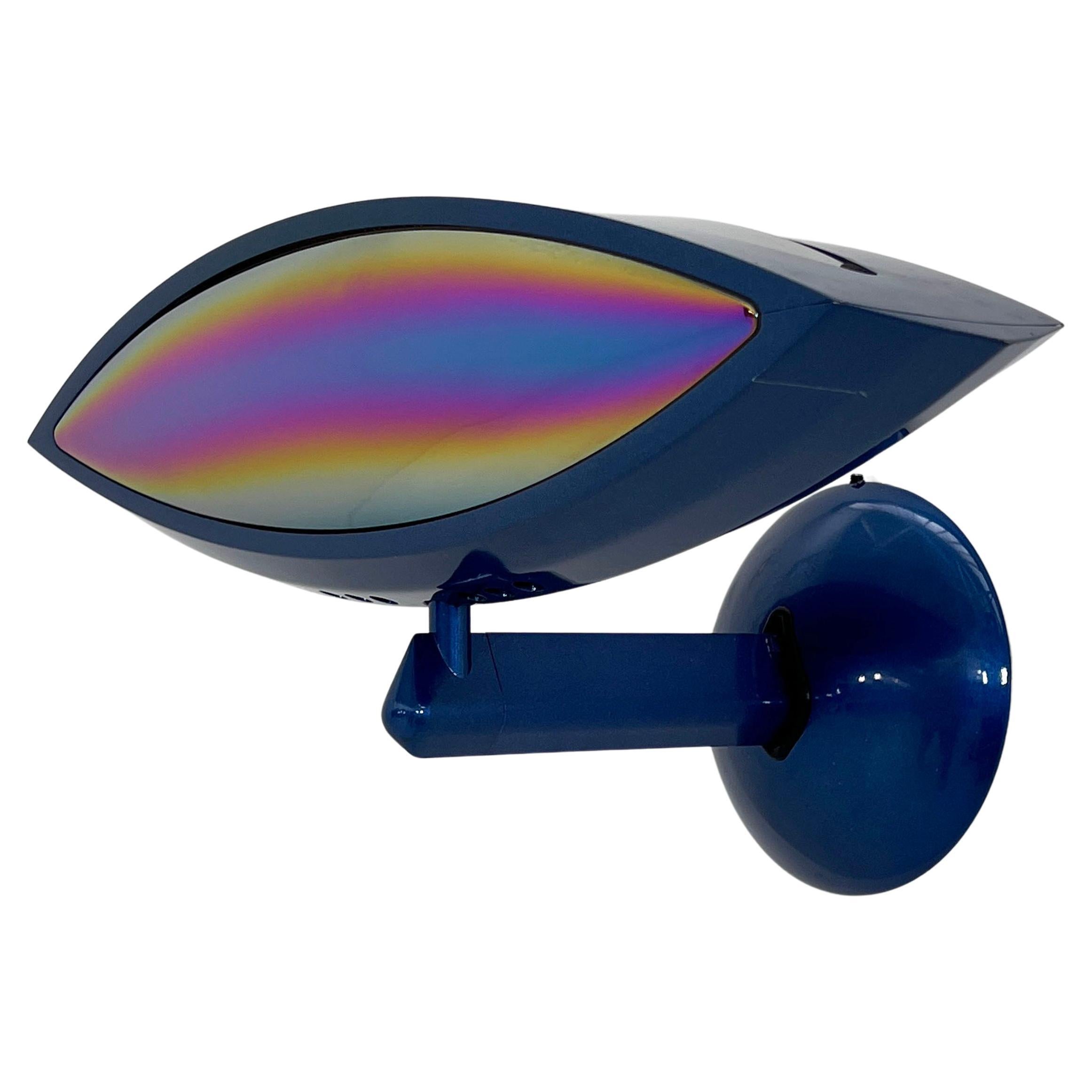 Blue Aeto Wall Lamp by Fabio Lombardo for Flos, 1980s For Sale