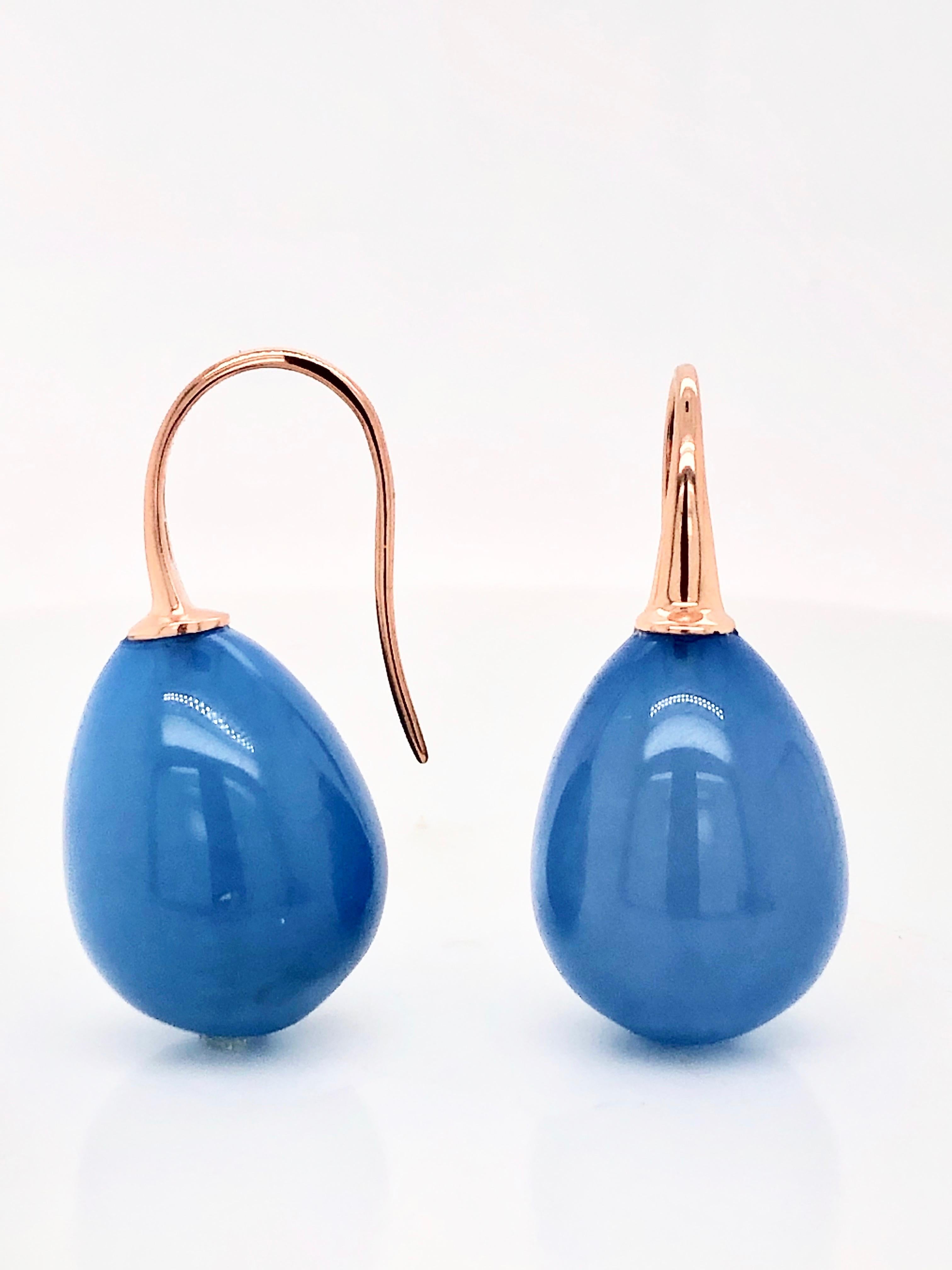 Blue Agate on Rose Gold Earring
Pink gold  Drop Earrings
Vela Blue Agathe
Rose Gold 18k
Weight of Gold / 2 grams