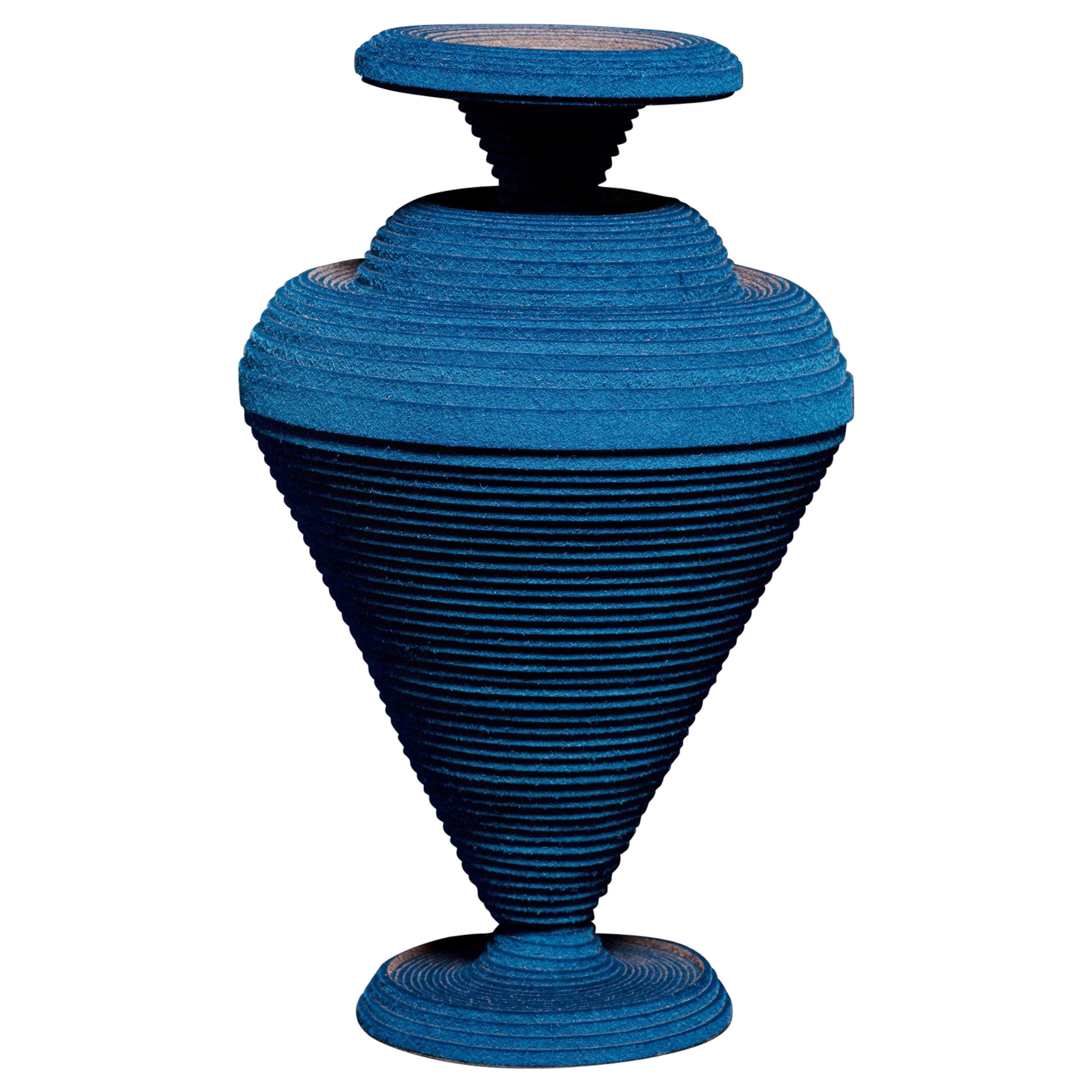 Blaue Alchemie-Vase von Siba Sahabi im Angebot