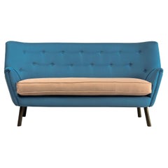 Blue and Beige Sofa
