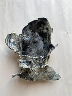 Blaue und schwarze keramische Wandleuchten und Wandleuchter 21. Jahrhundert von Mattia Biagi