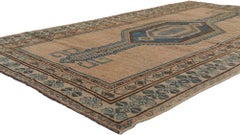 Blue and Brown Antique Northwest Persian Rug Runner