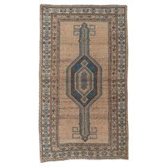 Blue and Brown Antique Northwest Persian Rug Runner