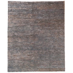  Blue and Brown Jute Area Rug