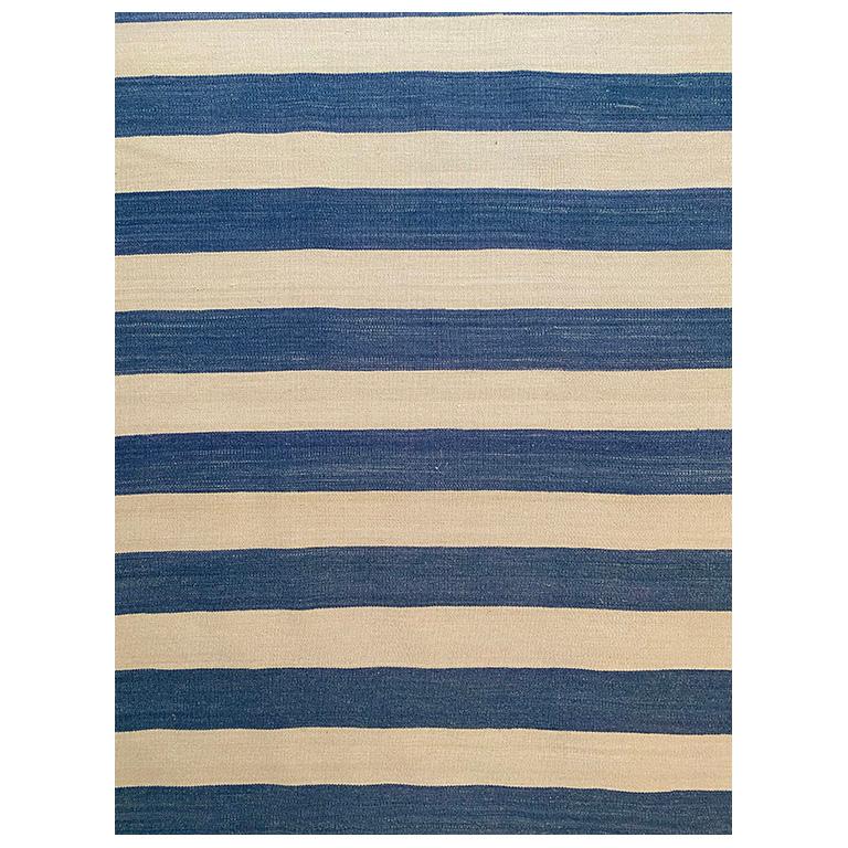 Origin: Turkey

Dimensions: 26’6″ x 14′.2″

Age: 1950’s

Design: Stripe Kilim

Material: 100% Wool Flatweave

Color: Denim Blue, Beige

 

k2235

 

The word “kilim” is of Turkish origin. It is used to refer to a high-quality pileless rug made from