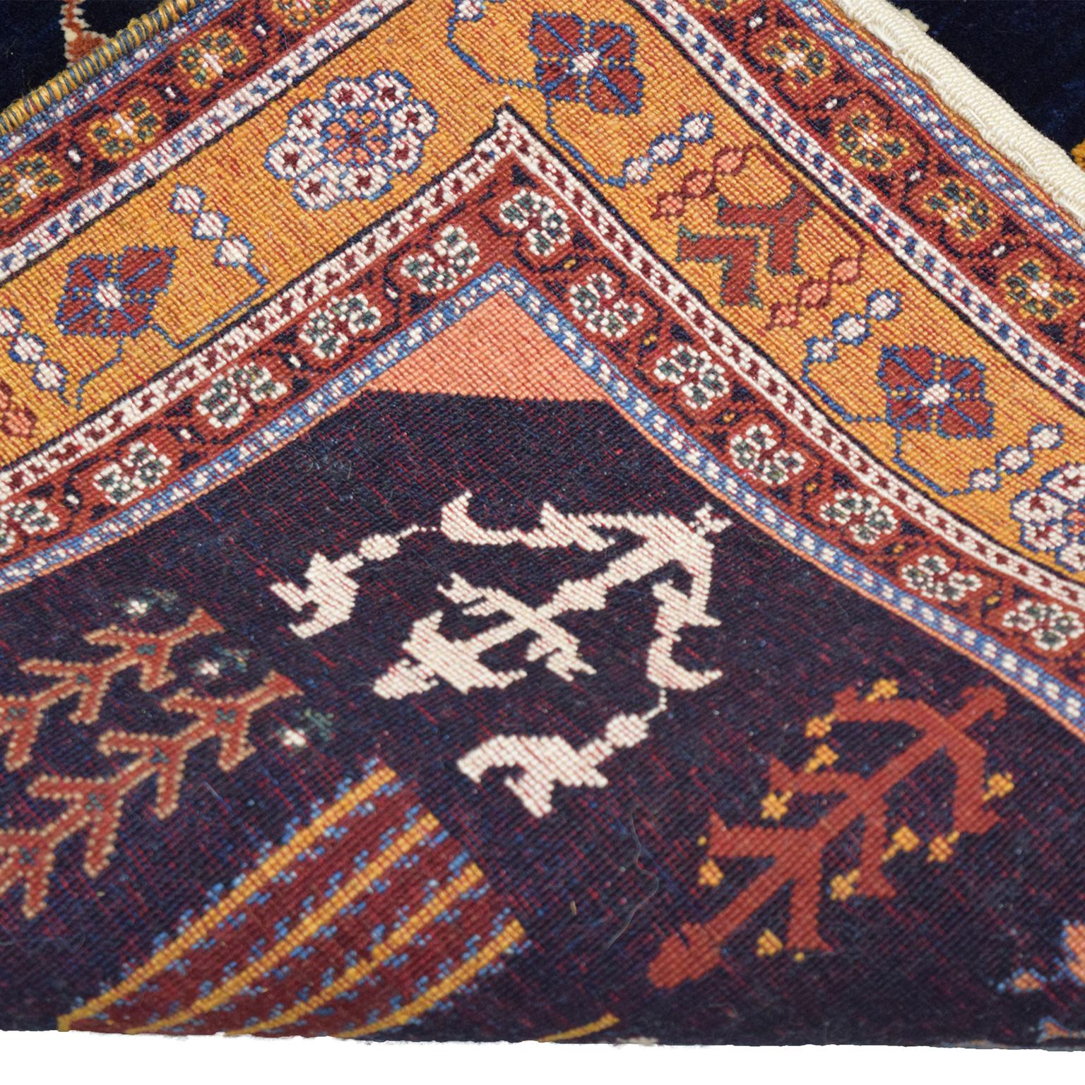 Wool Persian Kashkouli Tribal Rug, Willow Tree Design, 3' x 5' For Sale