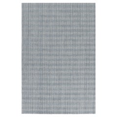 Blauer und grauer Tartan Indoor Outdoor-Teppich, 9' x 12'