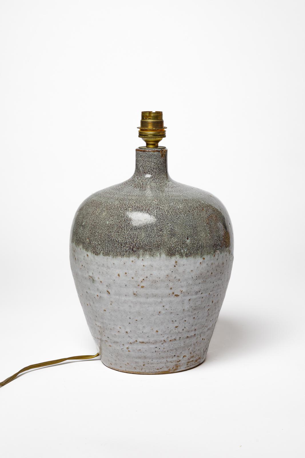 La Borne

Circa 1970

Blue an grey stoneware ceramic table lamp

Original perfect condition

Electrical system is ok

Ceramic height 25 cm
Large 16 cm
Total height 30 cm