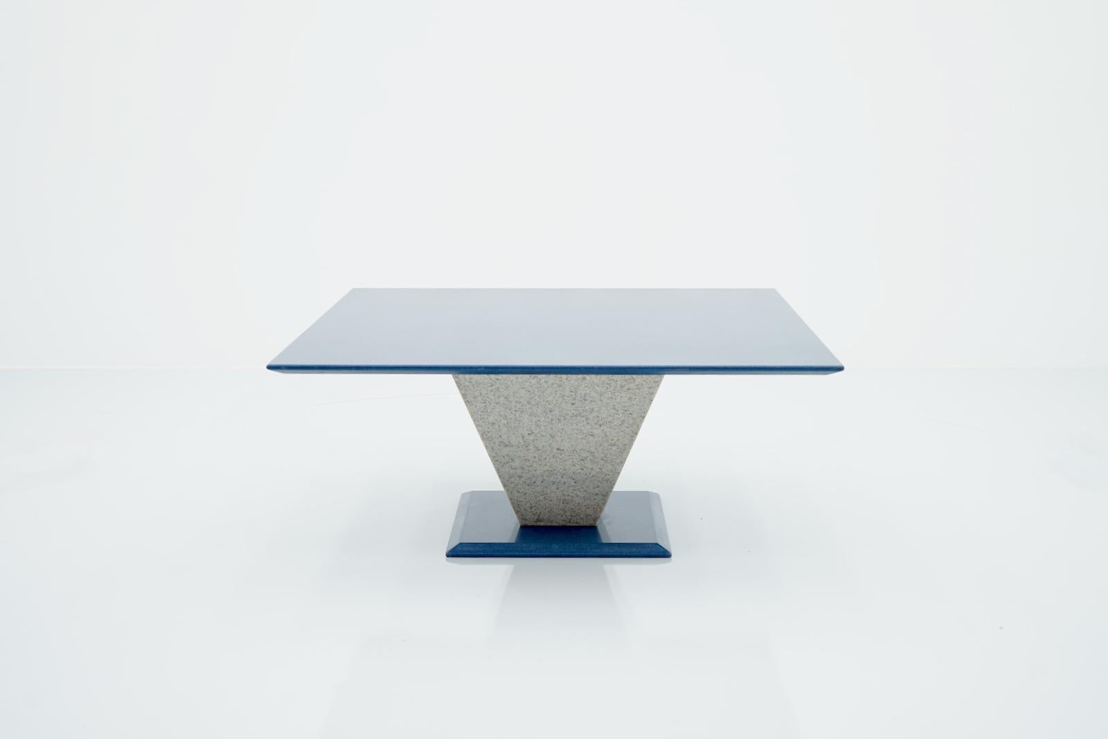 Blue and Grey Granite Stone Coffee Table, 1990s For Sale 2