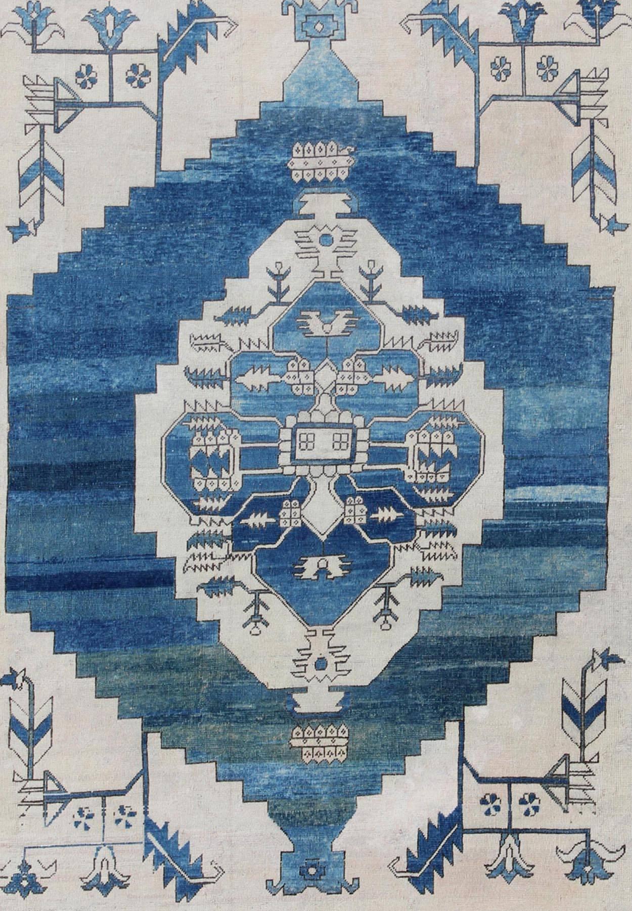 blue oushak rugs