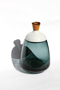 Blue and Marble Terra Stacking Vessel, Pia Wüstenberg