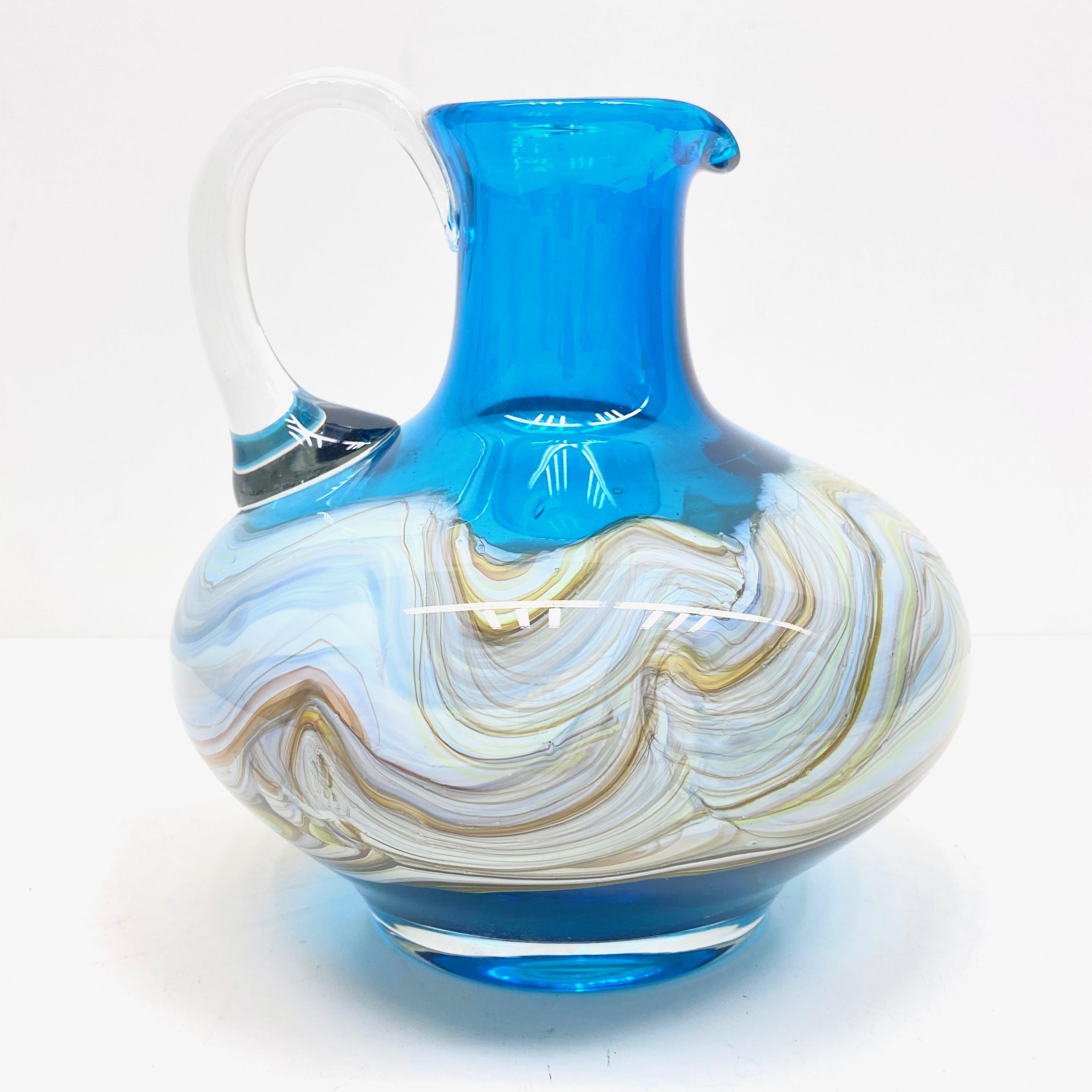 Beautiful Murano hand blown Italian art glass vase. Created by a Murano glass company. A beautiful piece of art for any room.