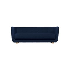 Blue and Natural Oak Hallingdal Vilhelm Sofa by Lassen