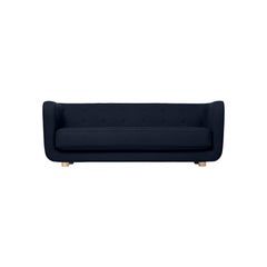 Blue and Natural Oak Raf Simons Vidar 3 Vilhelm Sofa by Lassen